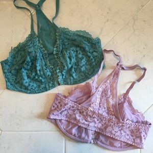 Body by Victoria Triangle Lace Bralettes